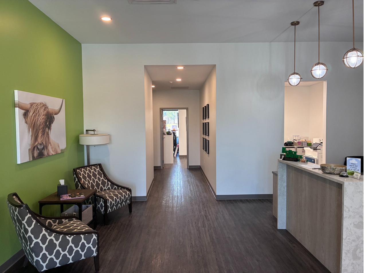 Reception and lobby area