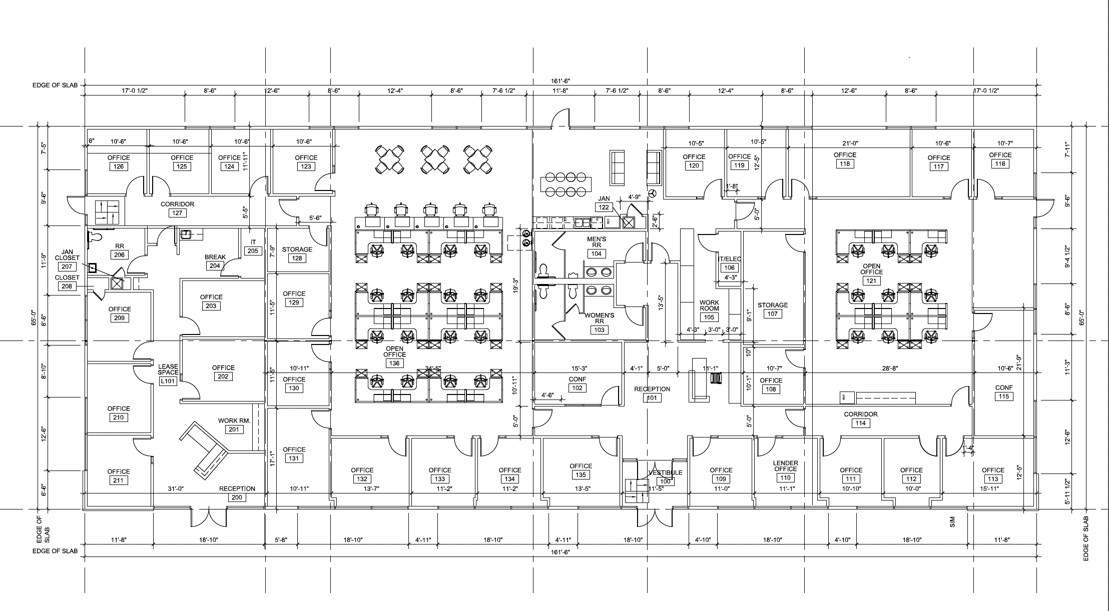 Floor plan — 8630 N Green Hills Rd (10,500 SF)